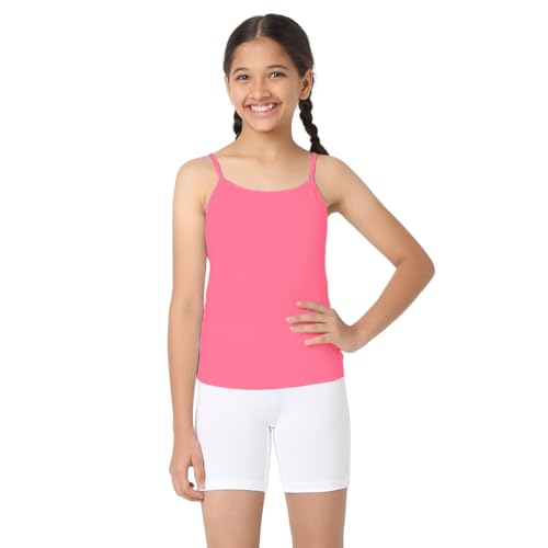 Image of YouGotPlanB Cotton Padded Camisole | Pack of 1 | Ages 8-16 Years | Built-in Light Padding | Full Coverage | Ideal for School
