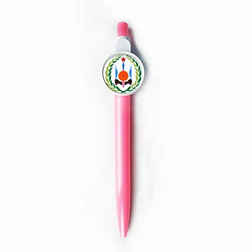 Stylo à bille rétractable Djibouti bleu pour une écriture propre sans bavure au bureau