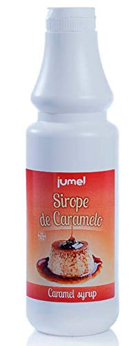 Sirope Caramelo JUMEL formato hostelería. Botella 1Kg sin gluten. Pack 6 Uds.