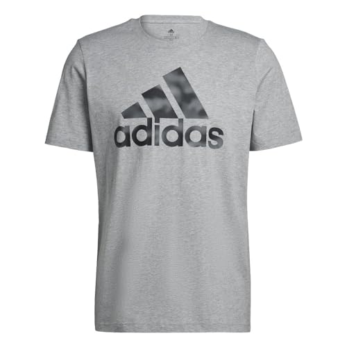 T-shirt Adidas homme gris camouflage taille S Essentials imprimé