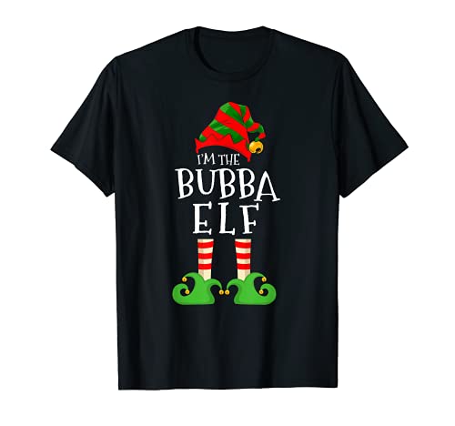 Io sono il Bubba Elf divertente corrispondenza Natale pigiama costume Maglietta