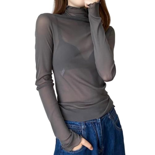 トップス sahara High Neck Sheer Top / 08Nude sahara tシャツ