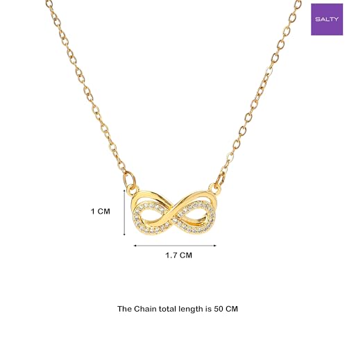 Image of SALTY Anti Tarnish Pendant Necklace for Women | Stylish Locket Neck Chain | Fashion Jewellery Accessories for Girls Boys | Minimal Jewelry | Ideal for Gifting - Scorpio | Gift for Diwali, Christmas, Marriage, Birthday