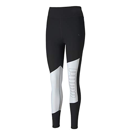 PUMA Women's Essentials Logo Leggings (Puma White/Silver, X-Small)