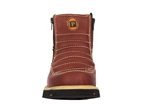 Cowboy Professional Mens 300TR Chedron Work Boots Leather Slip Resistant Soft Toe4