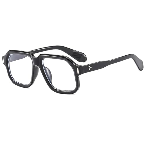 Fashion Rectangular Sunglasses Women Large Frame Minimalist Style Unisex Uv400