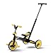 fevilady passeggini Scooter a Pedale Pieghevole for Bambini Triciclo for Bambini, Passeggino Trolley con Manico premuto Staccabile, bilanciamento (Cinque in Uno) Carrozzina (Color : Yellow)