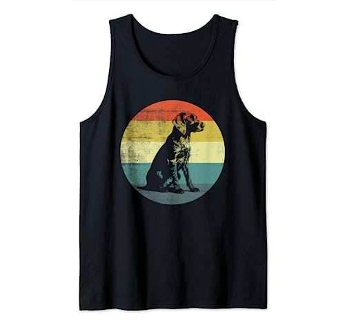 Retro Vintage Design German Wirehaired Pointer Dog Camiseta sin Mangas