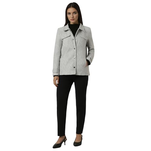 Image of Van Heusen Women's Regular Fit Casual A-line Coat, polyester blend