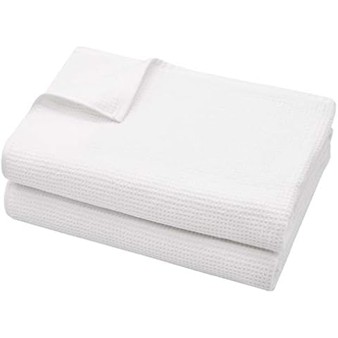 ZOLLNER 2er Set Saunatücher Waffelpique, ca. 70x180 cm, weiß Cover