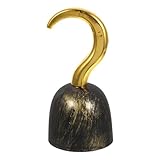 Toyvian Pirate Crochet Doré Accessoire Pirate en Plastique LéGer pour Costume De FêTe C...