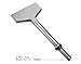 Wide Chisel Tile Removal Tool, Chisel Drill Bit for Wall & Floor Thin Layer Removal, Slotting Chisel Renovation Spatula Tool