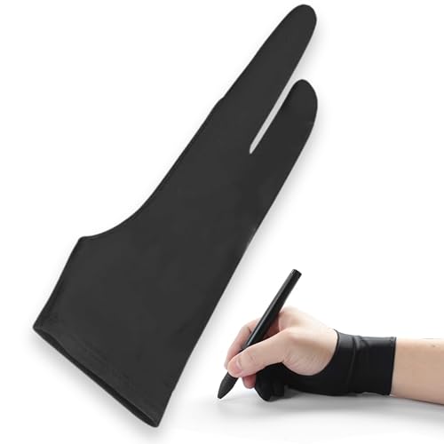 Luva para Desenho Mesa Digitalizadora Tablet e Papel – Reduz Atritos Evite Manchas e Melhore Precisã