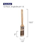 Pro Grade - Paint Brushes - 12Ea 1.5" Angle Brushes - Image 4