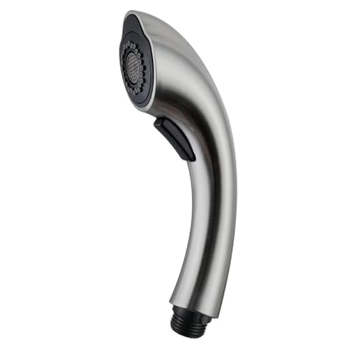 SEIDO Kitchen Faucet Sprayer Head Replacement, 2-Function Sink Sprayer Replacement, Pull Down Kitchen Faucet Head with G1/2(13/16 inch) Male Thread, Brushed Nickel Kitchen Sink Aerators by SEIDO - Used condition - US$20.09