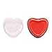 SANWOOD Zestaw 50 foremek do babeczek w kształcie serca foremki do babeczek metaliczna mini forma do ciasta dom piekarnik urodziny ślub przyjęcie babeczki formy do ciasta akcesoria do pieczenia (czerwony 55 ml)