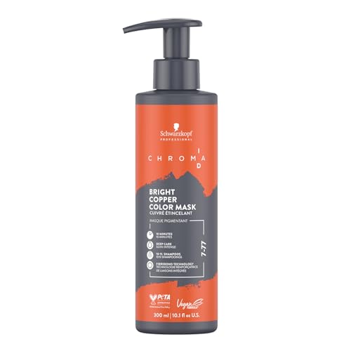 Schwarzkopf Professional CHROMA ID Bonding Color Mask Mascarilla de Color Semipermanente - 7-77 Bright Copper - 250 ml