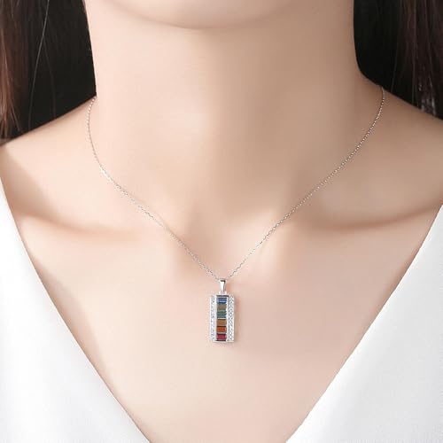 Collier de pierre de pierre précieuse topaze argent 925 fin bijou - 4