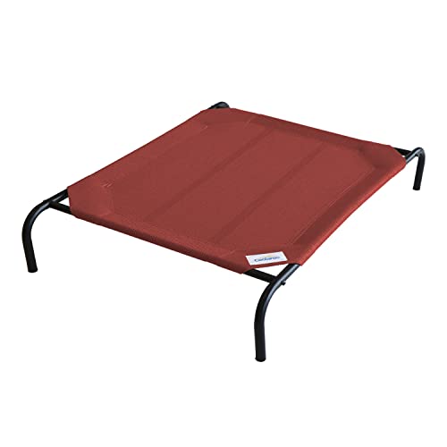 Image of Coolaroo Original Elevated Dog Bed - Breathable Off-The-Ground Pet Bed with Cooling Fabric, Joint Relief & Moisture-Resistant Fabric, 100% Recyclable, Easy Clean, Terracotta, Extra Large