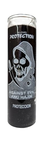 Generic Protection Against Evil and Harm (Proteccion Contra Maldad Envidias y Peligros) Black Pillar Candle