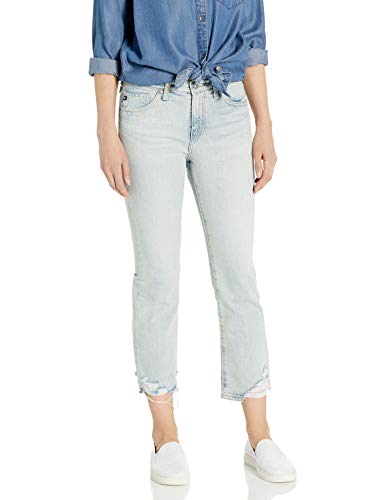 AG Adriano Goldschmied Women's Jodi Denim Slim Flare Crop, Bering Wave, 26