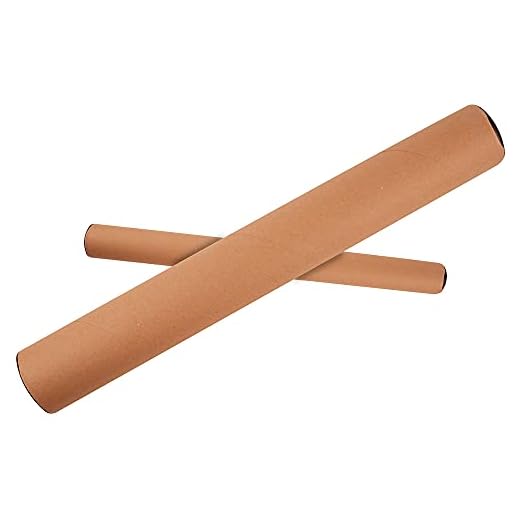 Tubo de carton portadocumento tapa plástico 40x430mm.