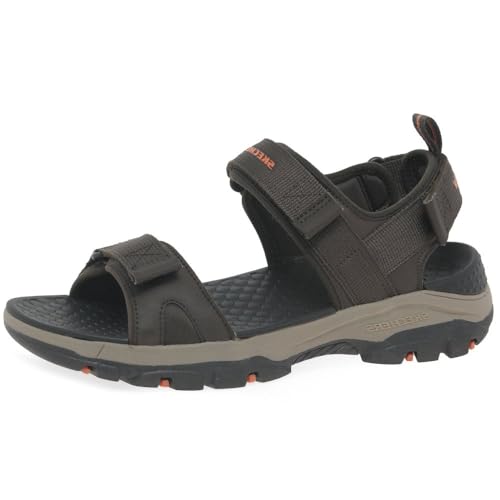Skechers TRESMEN Ryer Homme, Maille synthétique chocolat, 46 EU