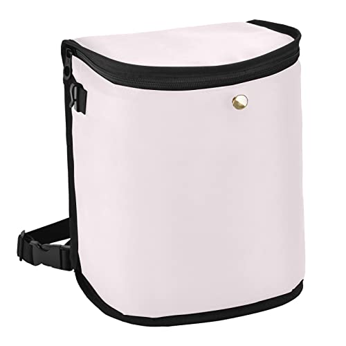 Image of Wudan Small Car Trash Can Blush Pink Accessories for Garbage Storage Organizer with Lid Waterproof Portable Auto and Truck Interior Seat Bin