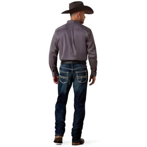 Image of Ariat Men's M5 Slim Stretch Coltrane Stackable Straight Leg Jean