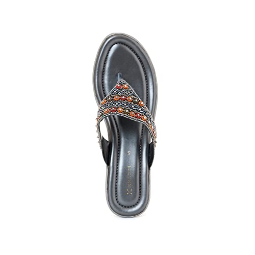 Image of Khadim's Wedge Heel Slip-On Sandal for Women