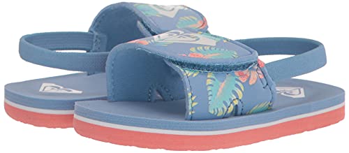 Image of Roxy Girl's TW Finn Sling Back Flip Flop Sandal Sandal, NAVY DREAM, 7 M M US Toddler