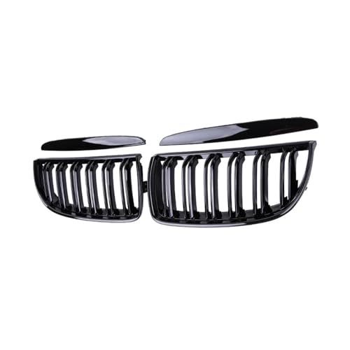 Parrilla delantera de ABS negro brillante para Serie 3 E90 E91 4