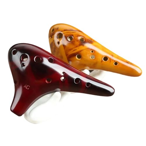 Ocarina 12 trous en céramique instrument d'entraînement pour débutant