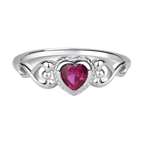 Precious Pieces Sterling Silver January Birthstone Ring Cover