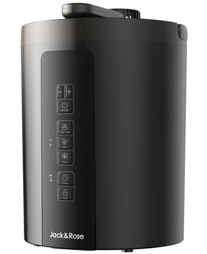 Image of 3L Stainless Steel Humidifier Easy Clean, Healthy Steam Warm Mist Humidifier for Bedroom and Living Room, Black