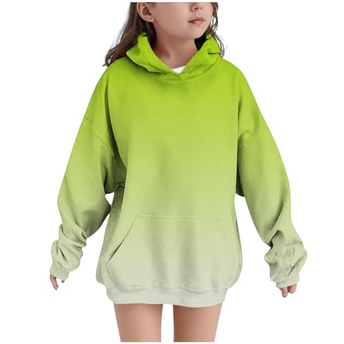 Girl Oversize Hoodies Gradient Hooded Sweatshirt Long Sleeve Pullover Tops Fall Winter Casual Loose Clothes2