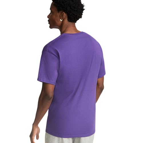 Champion Mens Classic Jersey Tee Shirt, Purple Pr, Medium US2