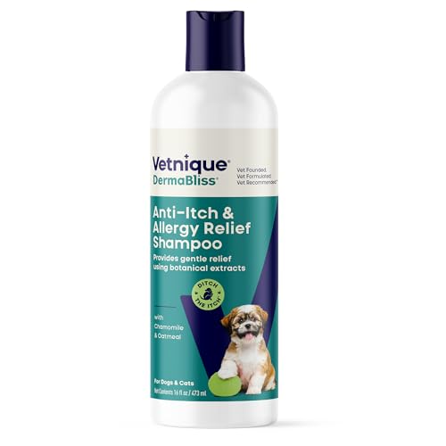 Vetnique Dermabliss Oatmeal Dog Shampoo for Itchy Skin & Allergy Relief