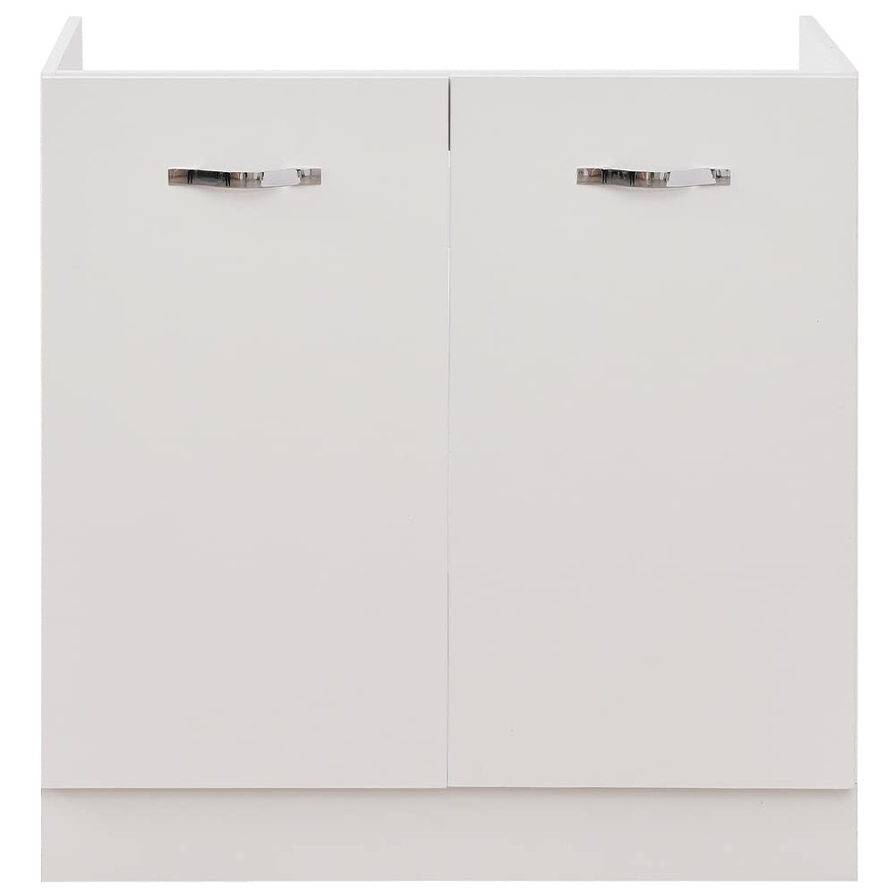 Shally Dogan Mueble de Cocina con 2 Puertas modulares, 80 x 50 x 85 cm, Color Blanco