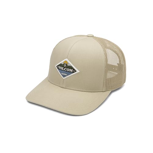 Image of Volcom Men's Snapback Hat - 6-Panel Twill Flat Brim Cap Adjustable Snap Closure