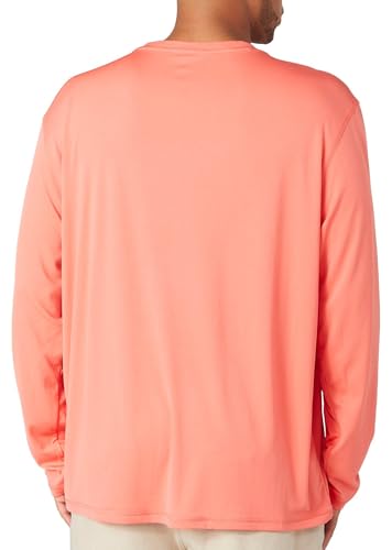 Reel Legends Mens UPF 50+ Solid Reel-Tec Long Sleeve Shirt X-Large Coral2