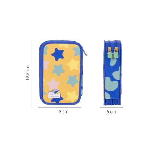 MILAN Blue Odyssey Special Series 2 Tier Pencil Case - Image 2
