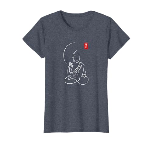 Buddha in Meditation, Minimalist Zen Buddhism,Spiritual Calm T-Shirt