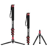 Avella C324D Carbon Fiber 67 Inch Camera Monopod Professional Telescopic Video Monopods Base Tripod for Canon Nikon Sony Olympus Panasonic DSLR Camera