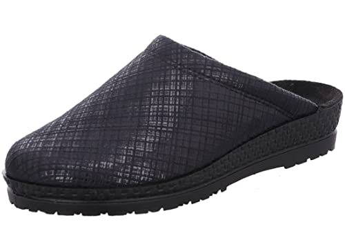 Rohde Damen Pantoffel Keilabsatz Hausschuh Microvelour Neustadt-D 2297,...