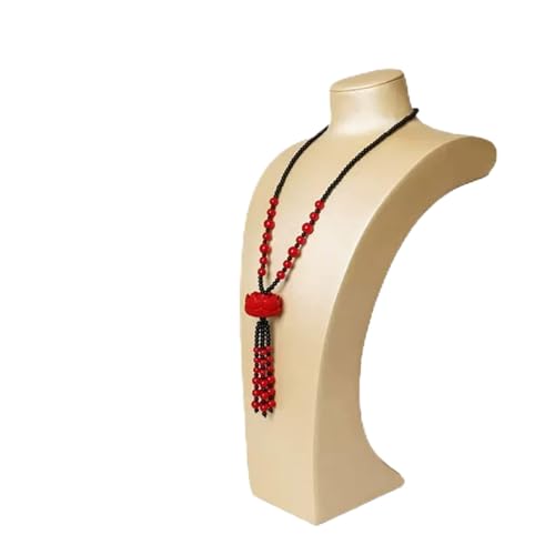 Soporte para joyas Exhibición de joyería Collar Cadena Joyería Busto Soporte de exhibición Soporte, Collares de cuero de imitación Exhibición Maniquí, Collar Busto Joyería Busto Soporte Estante de exh