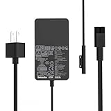 65W 44W 1706 1950 1943 Charger Compatible with Microsoft Surface Pro 9 8 7+ 7 6 5 4 3 X Surface Laptop 5 4 3 2 1 Fit Model 1876 1800 1958 1866 1724 1963 1796 1769 1735 Laptop Adapter Power Cord