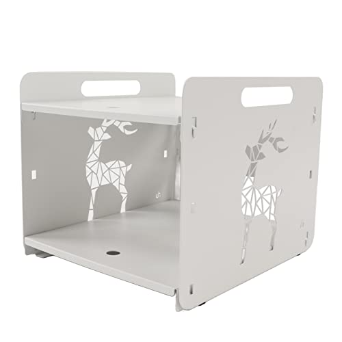 CDQL Sujetalibros, Sujetalibros para Estantes, Sujetalibros de Metal para Estantes, Soporte para Libros Antideslizante, Sujetalibros Decorativos para Estantes, Tapón para Libros