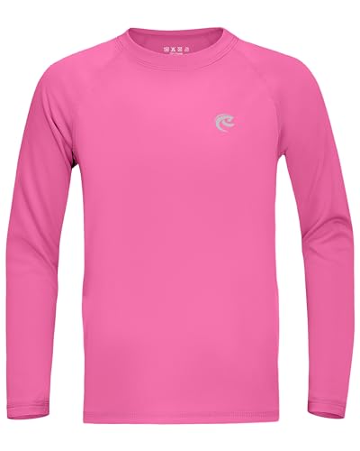 Image of Boys UPF 50+ Swim Shirt Long Sleeve, 1 or 2 Pack Rash Guard Tops