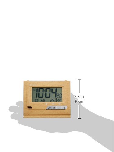 リズム時計 電波目覚まし時計 薄茶木目仕上 8RZ161SR07 Amazon.co.jp: リズム(RHYTHM) 目覚まし時計 電波時計 デジタル